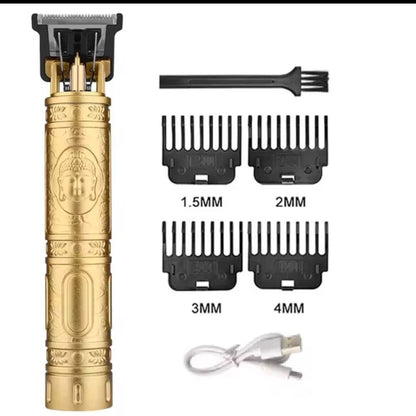 Rasoio Elettrico Professionale Gold - Trimmer Barba e Capelli Vintage