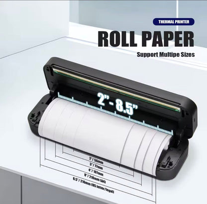 Stampante Termica Portatile A4 Senza Inchiostro - Stampa PDF, Excel, Word - Ideale per Ufficio, Casa e Scuola